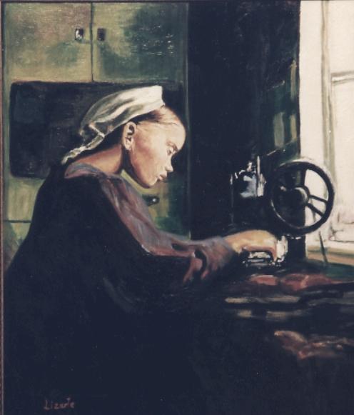 1.La joven cosedora